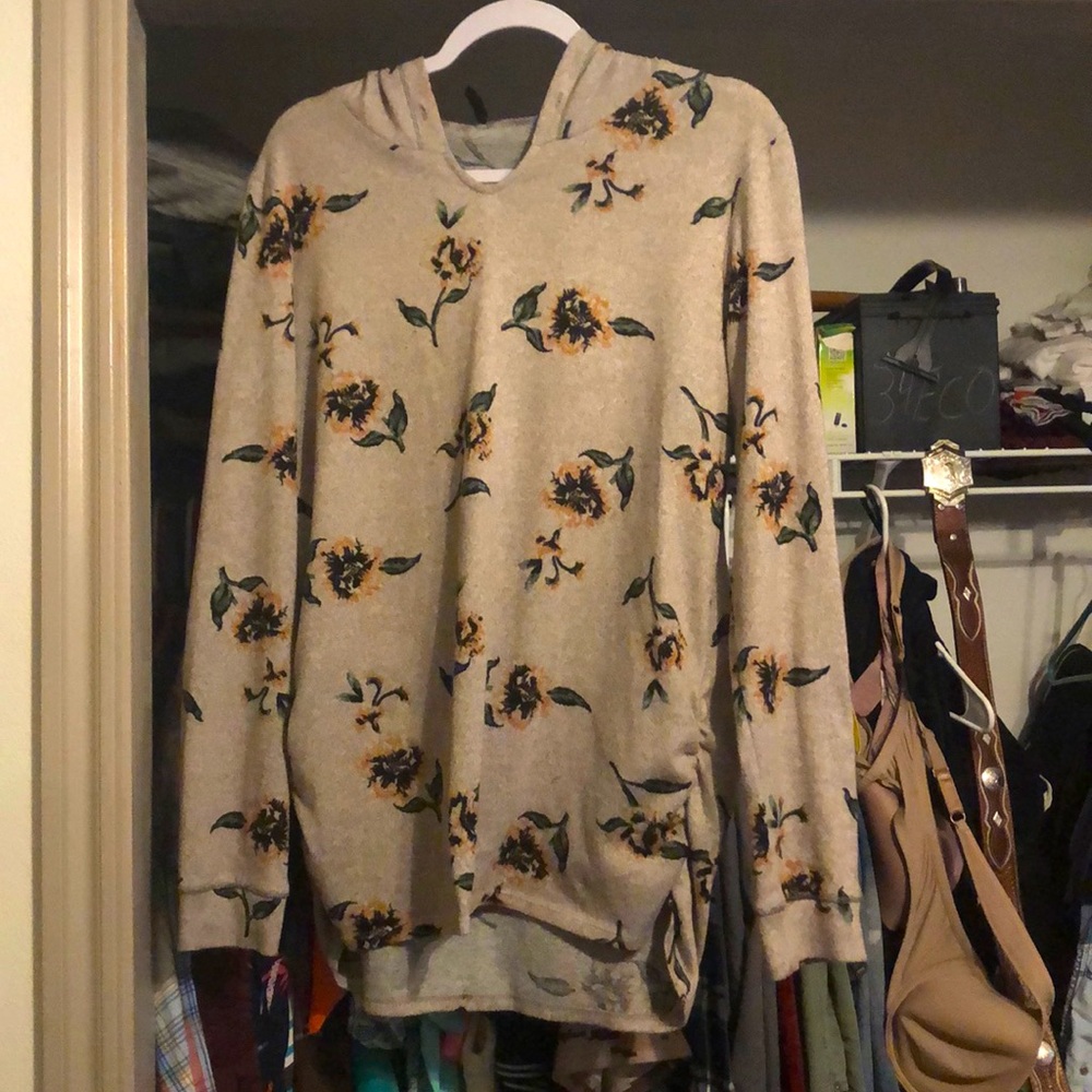 Floral hoodie